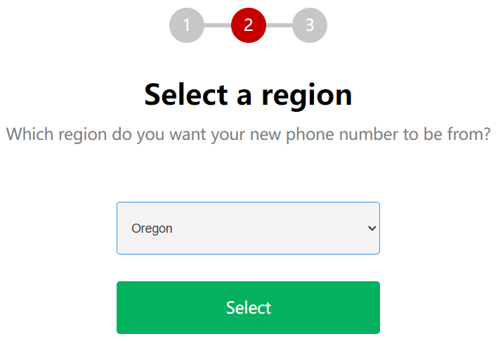 select a region