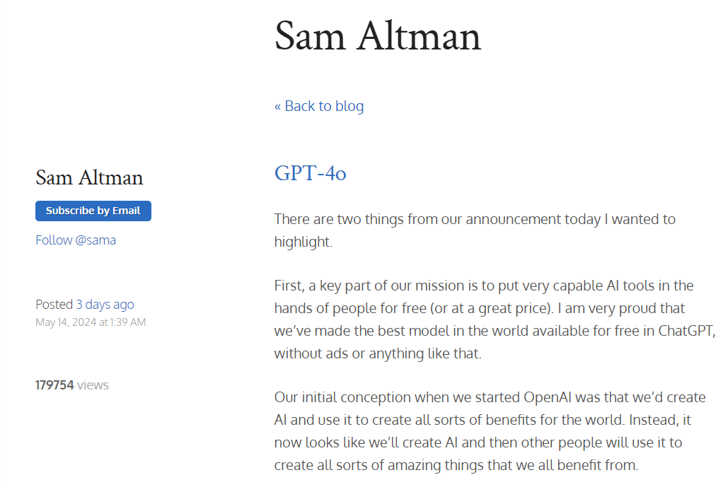 blog of altman