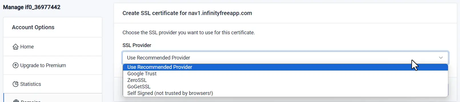 cert provider