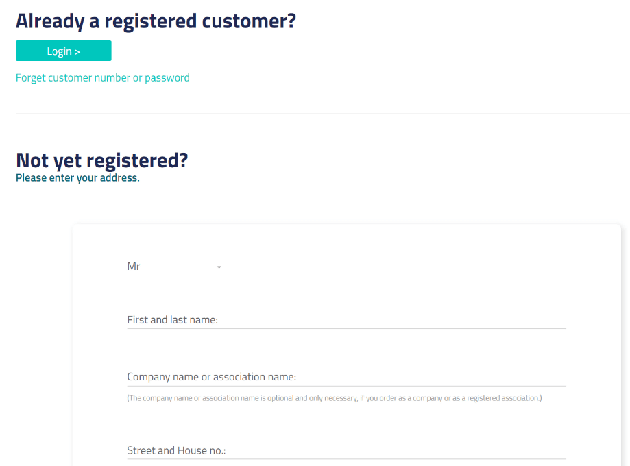 register account