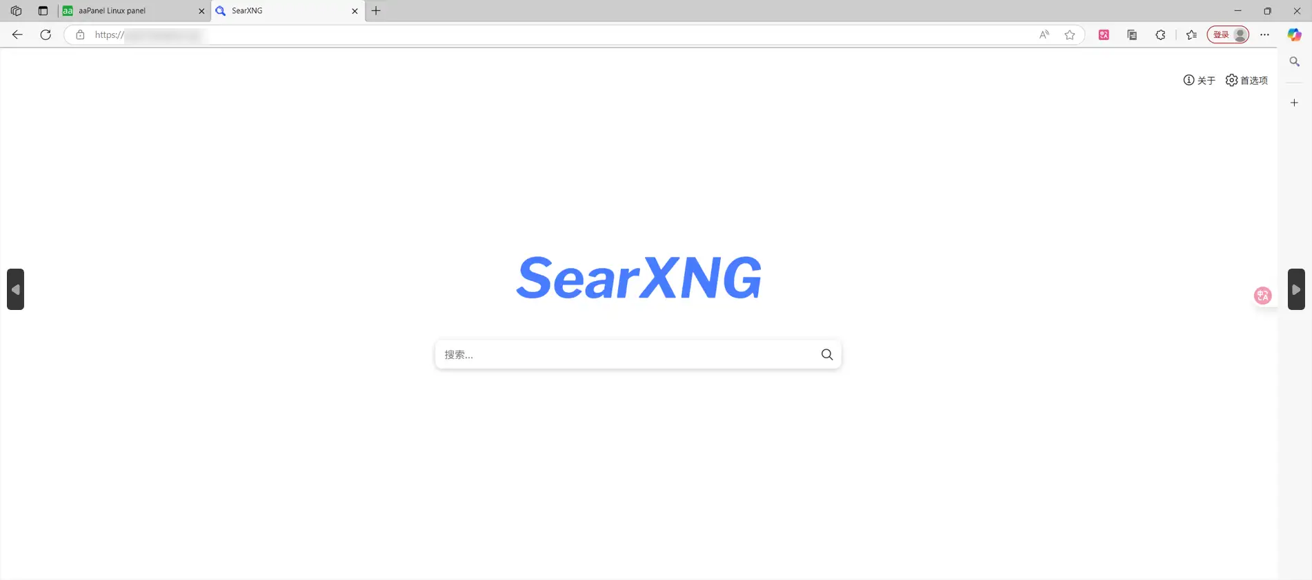 home page