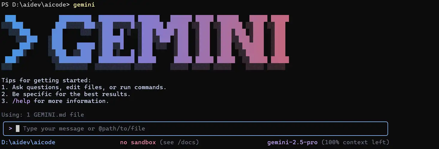 gemini cli